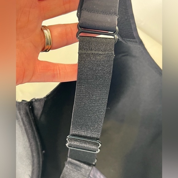 NWT Parfait black A-line full coverage jacquard Striped T-shirt bra size 42G - Picture 6 of 10